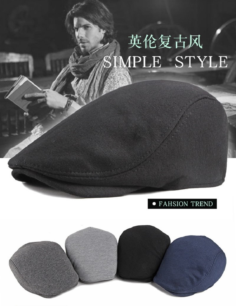 Dad Hat Cotton - メンズウールブレンドフラットキャップ、ヘリンボーンツイードハット、ニューボーイベレー帽、アイリッシュキャビー、ギャツビー、アイビー