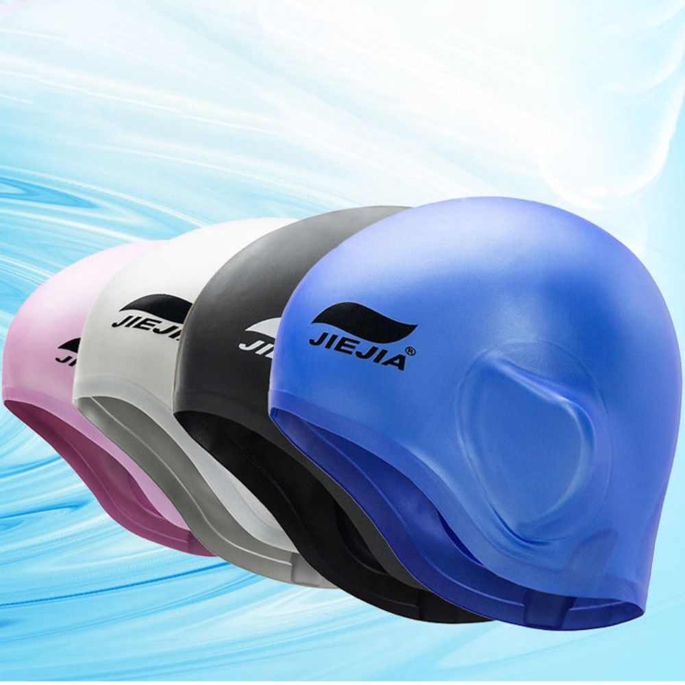 Swim Hat Silicone - プール防水シリコーン水泳用品高弾性ダイビング帽子耳を保護水泳帽子水泳プールキャップシリコーン水泳キャップ