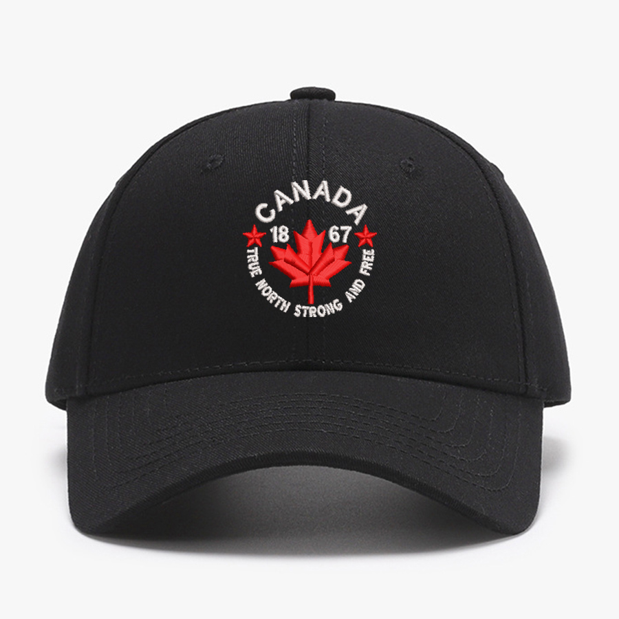 刺繍入りカナダ・トゥルーノース・ストロングアンドフリー構造化 - Baseball Cap Structured のレビューと価格