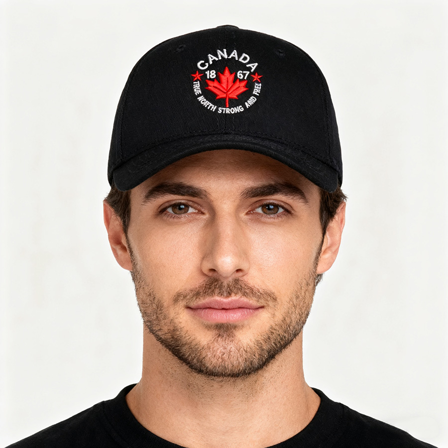 刺繍入りカナダ・トゥルーノース・ストロングアンドフリー構造化 - Baseball Cap Structured のレビューと価格