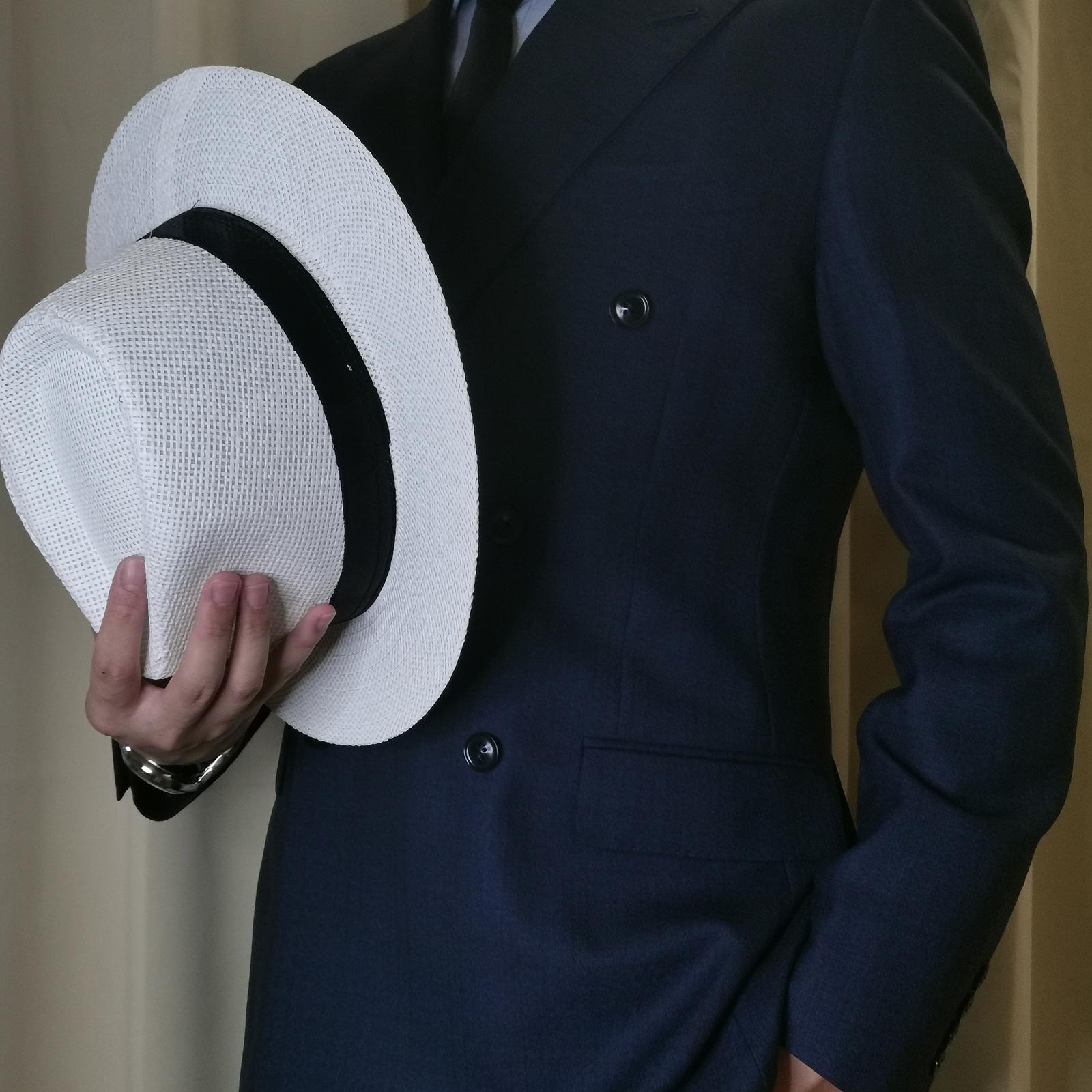 男性夏パナマ麦わら帽子ナチュラルファッショントレンディビーチ - Cowboy Hat Straw のレビューと価格