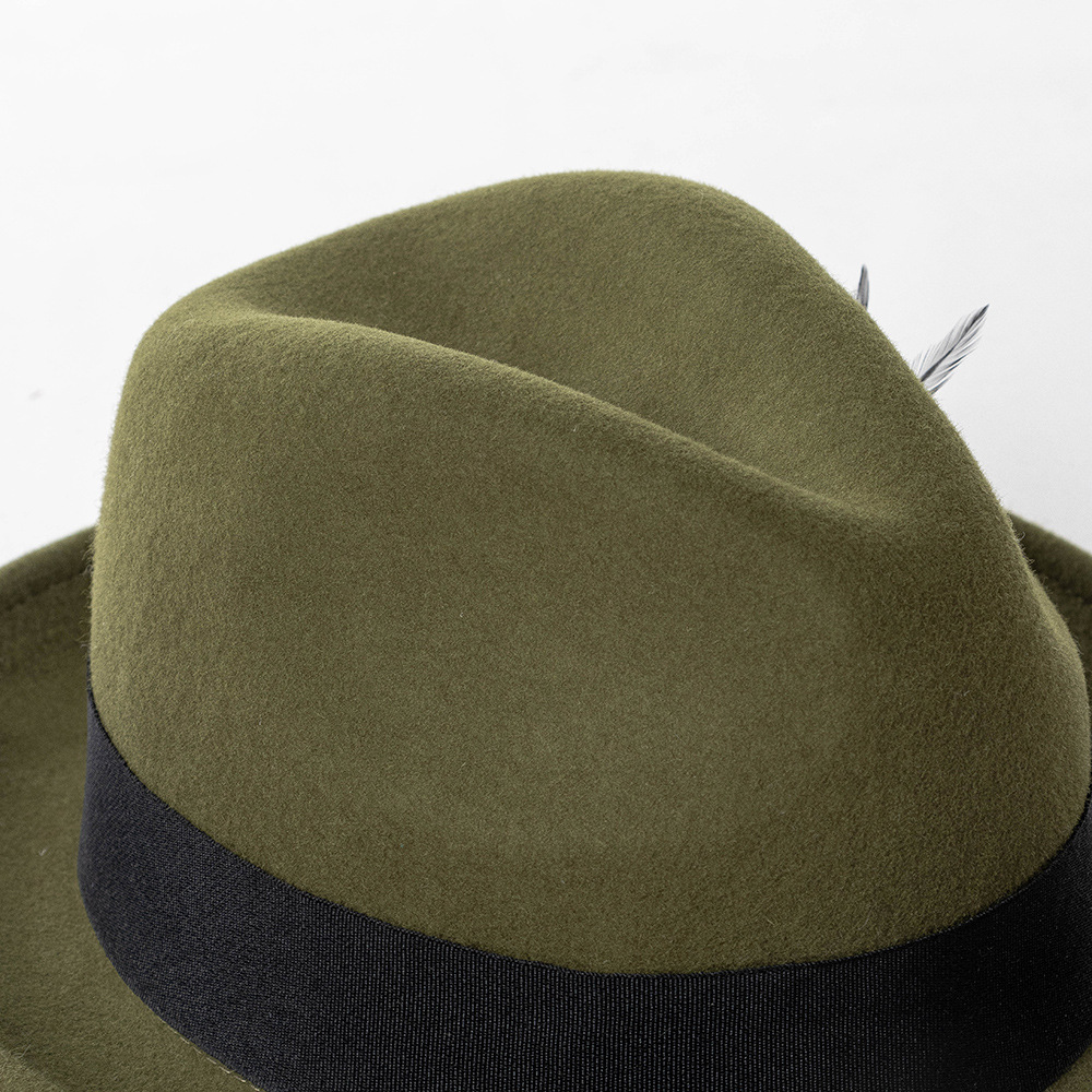 USPOP 冬ウールフェドーラ帽女性エレガントなちょう結びリ - Fedora Hat Wool のレビューと価格