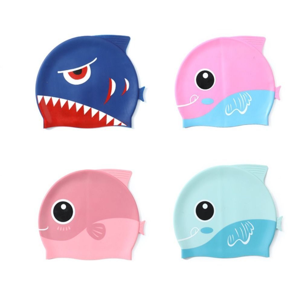 シリコン素材のロングヘア用耳保護恐竜柄伸縮性スイミングキャッ - Swim Hat Silicone のレビューと価格