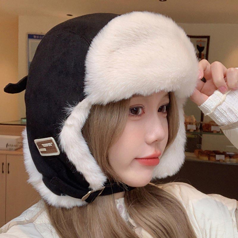 厚手の暖かいロシアのウシャンカ毛皮帽子、ファッショナブルな男 - Winter Trapper Hat のレビューと価格