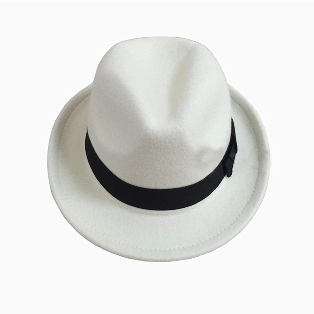 マイケル ジャクソン 子供用帽子 - フェドラ - ホワイト - Fedora Hat Wool のレビューと価格