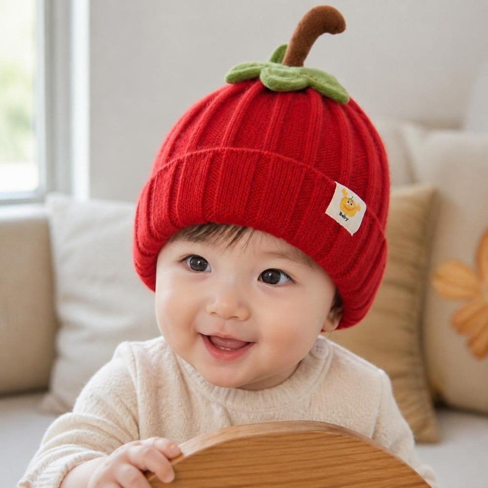 かわいいスタイルの柔らかいベビーニット帽、漫画デザインの折り - Beanie Cuffed Knit のレビューと価格