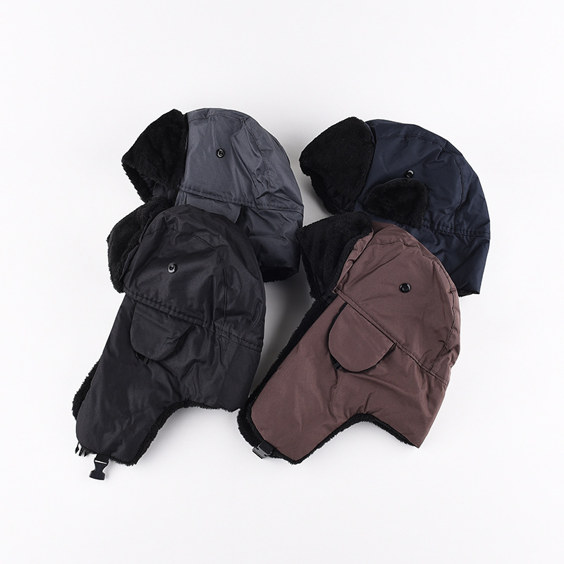 メンズ冬用防寒ウシャンカトラッパーハット、ロシア風イヤーフラ - Winter Trapper Hat のレビューと価格