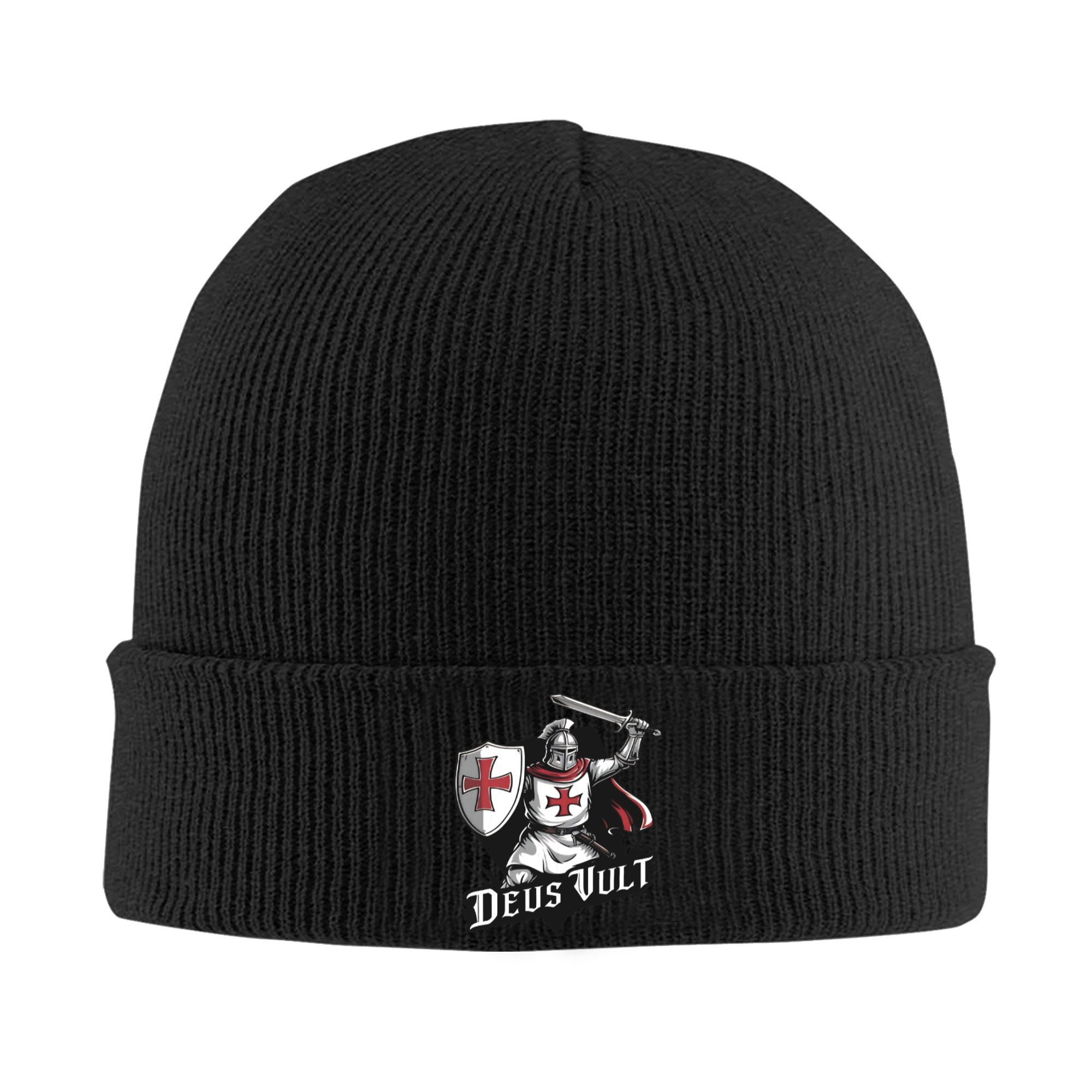 デウス・ヴルト - テンプル騎士団風リブニットカフ付きビーニ - Beanie Cuffed Knit のレビューと価格