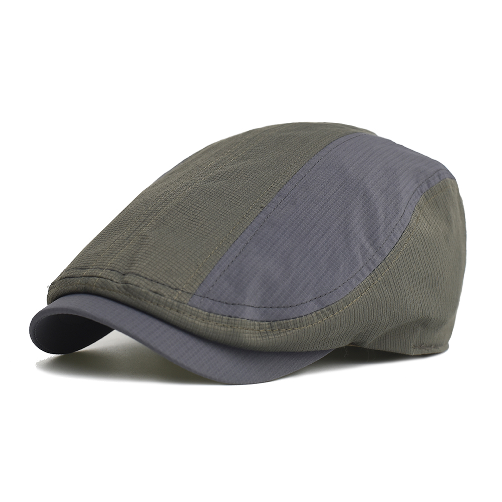 春夏通気性薄型ニュースボーイキャップ男性女性ファッションカジ - Newsboy Cap Ivy のレビューと価格