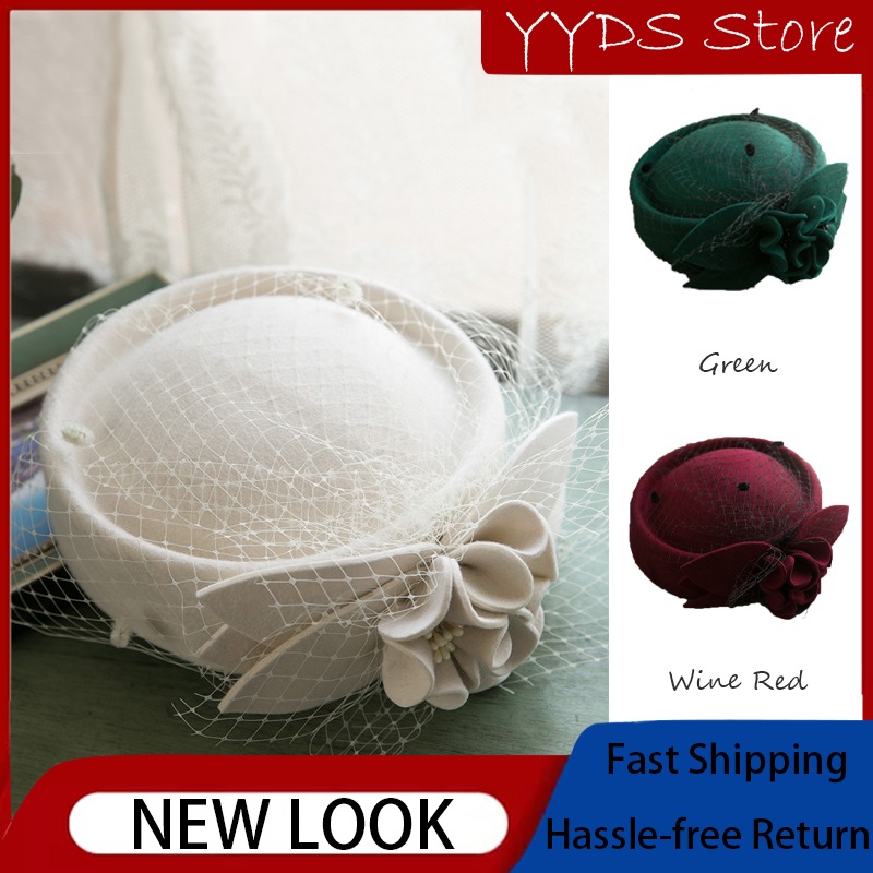 フランスのヴィンテージウールベレー帽、女性用エレガントなネッ - Beret French Wool のレビューと価格