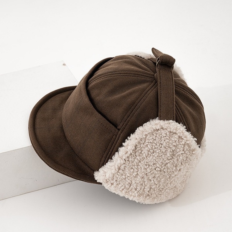 韓国の冬用防寒レイフェン帽子、女性用ファッション厚手耳当て付 - Winter Trapper Hat のレビューと価格