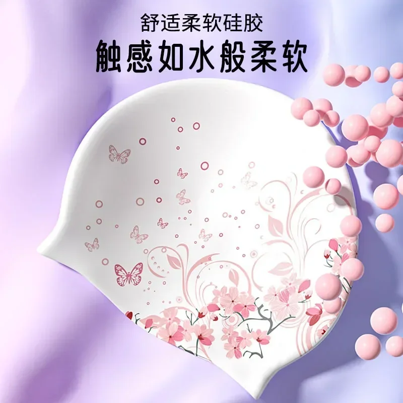 女性と女の子のためのシリコンスイミングキャップ,伸縮性のある - Swim Hat Silicone のレビューと価格