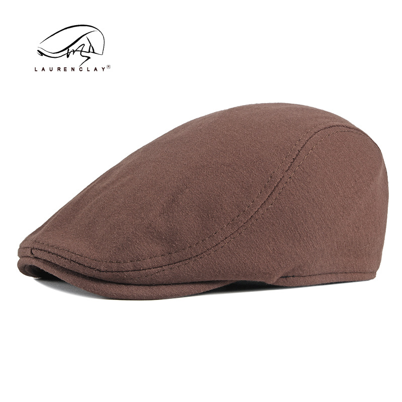 メンズウールブレンドフラットキャップ、ヘリンボーンツイードハ - Dad Hat Cotton のレビューと価格
